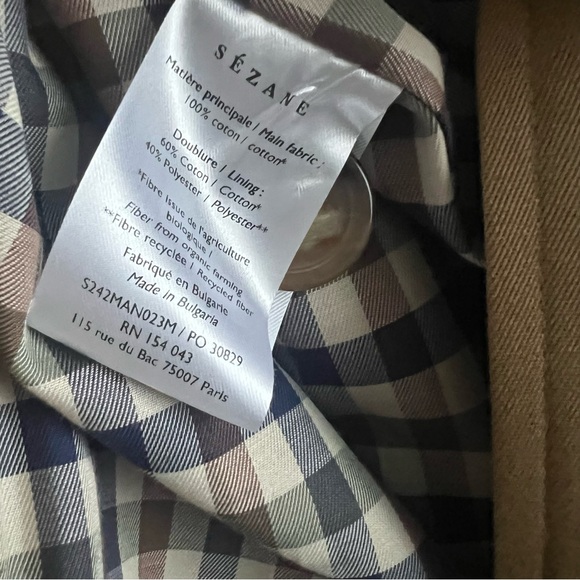 Sezane Clyde Coat in Camel (Size EU 36) - Picture 5 of 7
